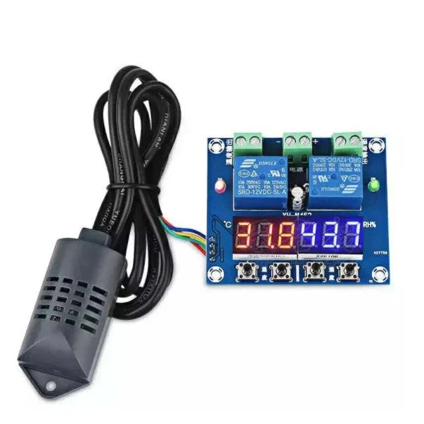 Controlador Digital 12V XH-M452 de Temperatura e Umidade com Sonda SHT20