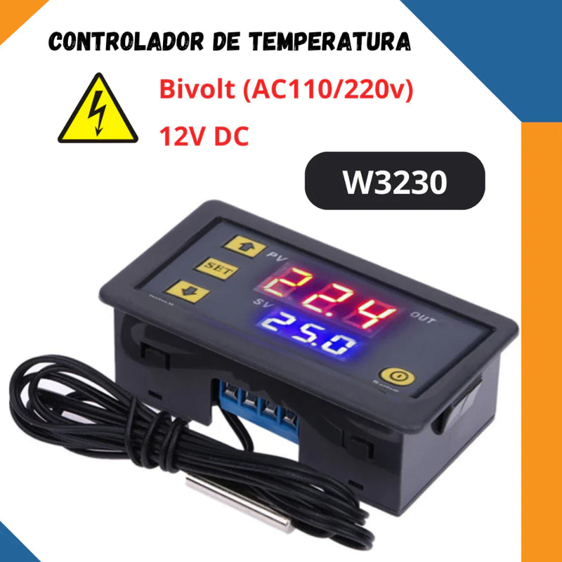 Termostato Inteligente Digital Programável para Cervejeira Chocadeira Kegerator Controlador de Temperatura Bivolt 110/220v 12v