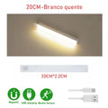 50Cm Luz LED Frio Ou Branco Quente Sem Fio Sensor Carregamento USB 20Cm 30Cm De Inteligente Do Guarda Roupa