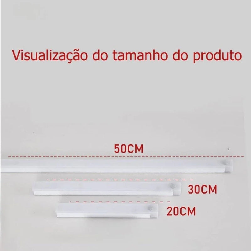 50Cm Luz LED Frio Ou Branco Quente Sem Fio Sensor Carregamento USB 20Cm 30Cm De Inteligente Do Guarda Roupa