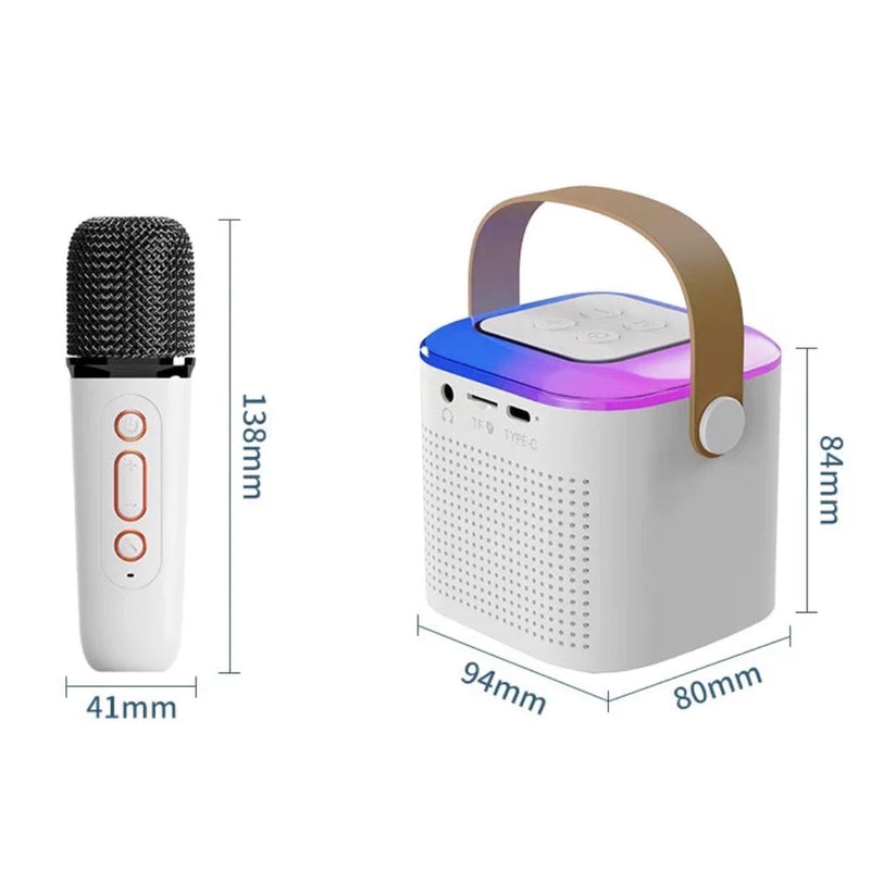 ONEXmicrofone sem fio Karaokê Brincadeiras em Família Brinquedos Luzes LED Opções de múltiplas cores