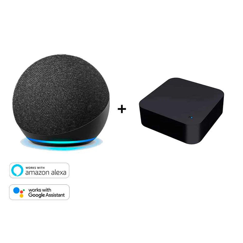 Alexa Echo Dot 5Ger + controle remoto universal smart + lampada colorida smart