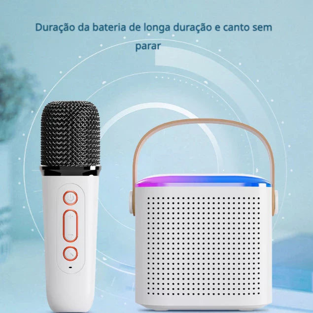 ONEXmicrofone sem fio Karaokê Brincadeiras em Família Brinquedos Luzes LED Opções de múltiplas cores