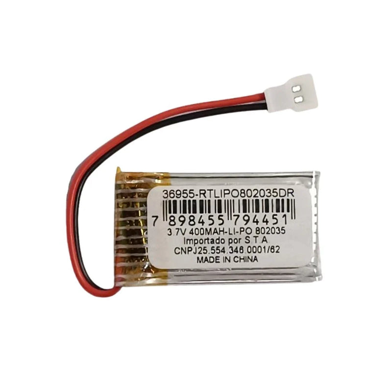 Bateria Para Drone Original 400mah 3,7 V + Carregador 1 Nfe